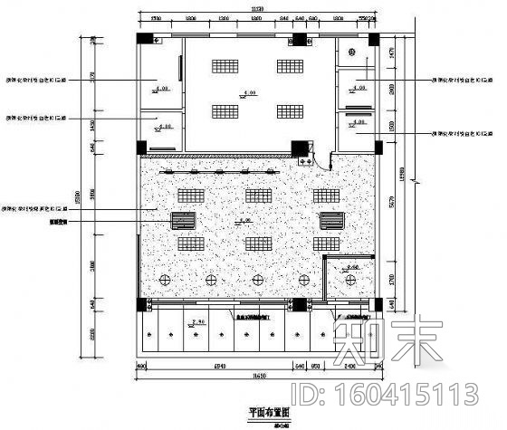 中国移动营业厅装饰施工图cad施工图下载【ID:160415113】