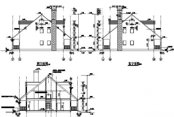 某二层别墅（A型）建筑方案图cad施工图下载【ID:149919170】