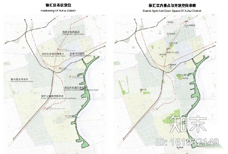 上海徐汇区滨江绿带实施方案cad施工图下载【ID:161032149】