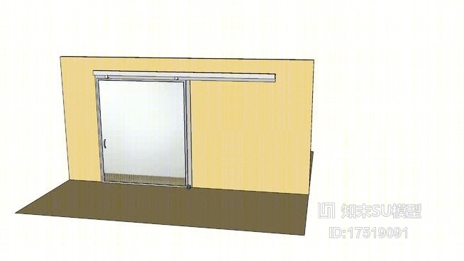 推拉门SU模型下载【ID:218156239】