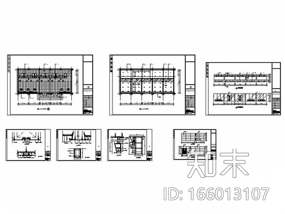 政府财政大厅装修图cad施工图下载【ID:166013107】