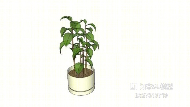 阿拉伯的花盆SU模型下载【ID:27313719】