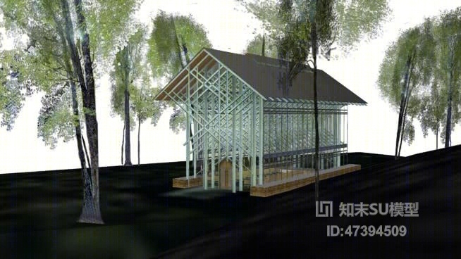 欧式建筑SU模型下载【ID:817925542】