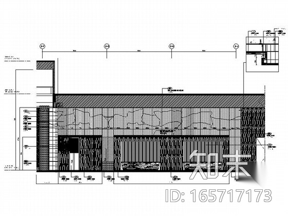 [上海]国际豪华现代酒店大堂室内装修施工图（含效果）cad施工图下载【ID:165717173】