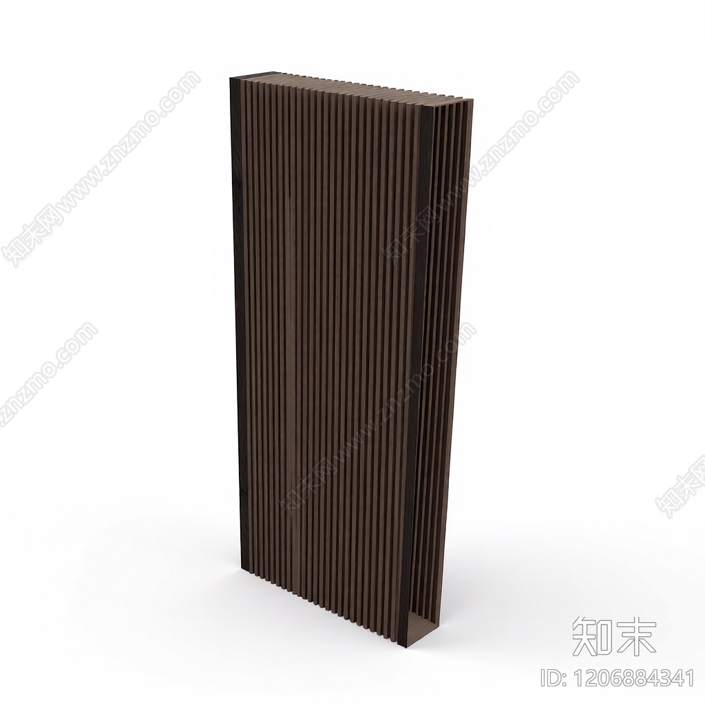 竖条纹木饰面隔断3D模型下载【ID:1206884341】