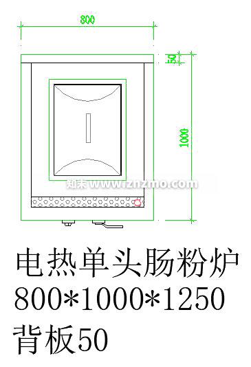 单头肠粉炉cad施工图下载【ID:181456140】