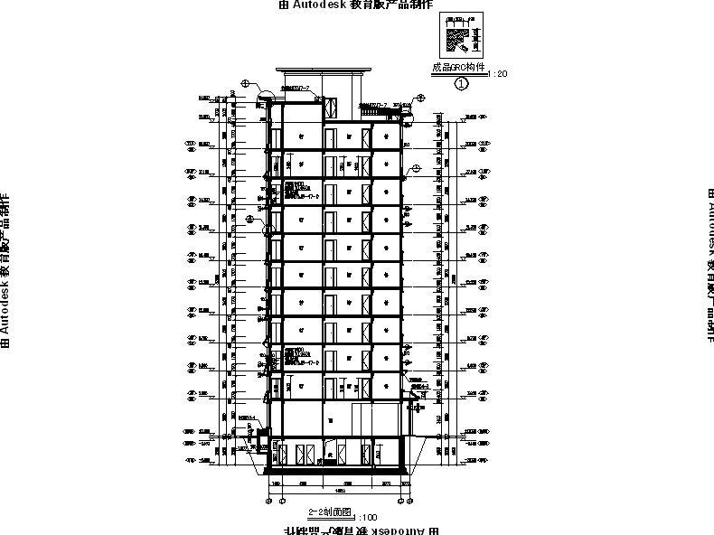[宁夏]高层新中式风格住宅小区建筑施工图（含商业会所建...cad施工图下载【ID:149564169】