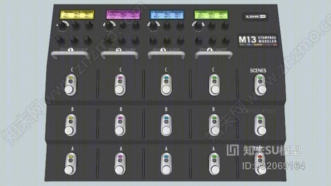 第6行M13垃圾箱建模器SU模型下载【ID:932069164】