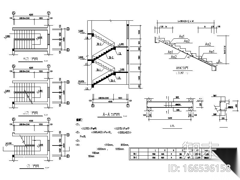 简单实用的新型农村住宅设计施工图cad施工图下载【ID:166536158】