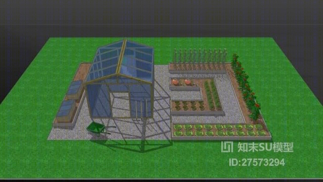 花园SU模型下载【ID:619279849】