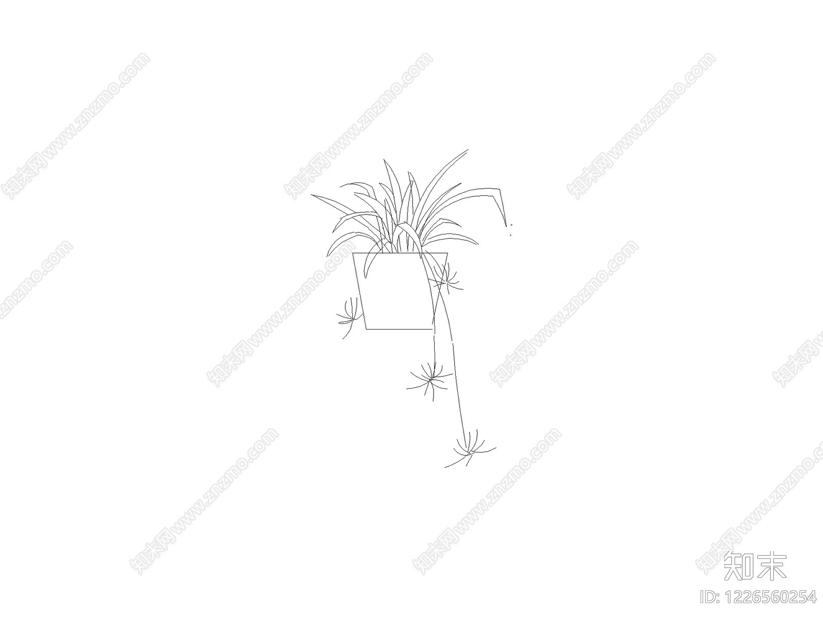 现代绿植CAD图纸