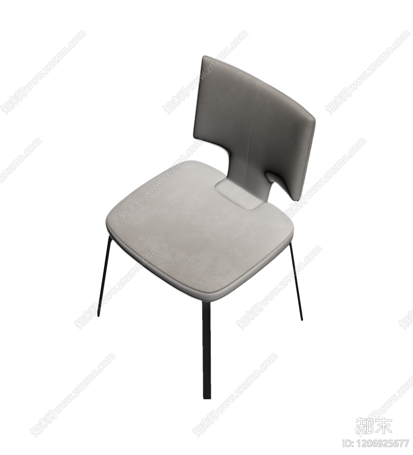 现代餐椅3D模型下载【ID:1206925677】