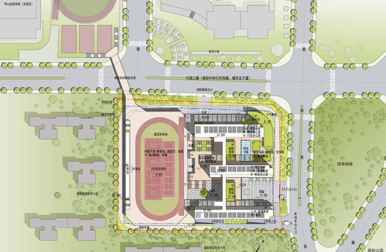 [广东]坪山新区正山甲小学建筑设计方案文本施工图下载【ID:151542156】