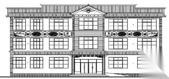 某三层青少年宫建筑方案图施工图下载【ID:151598116】
