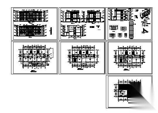 某三层青少年宫建筑方案图cad施工图下载【ID:166577107】