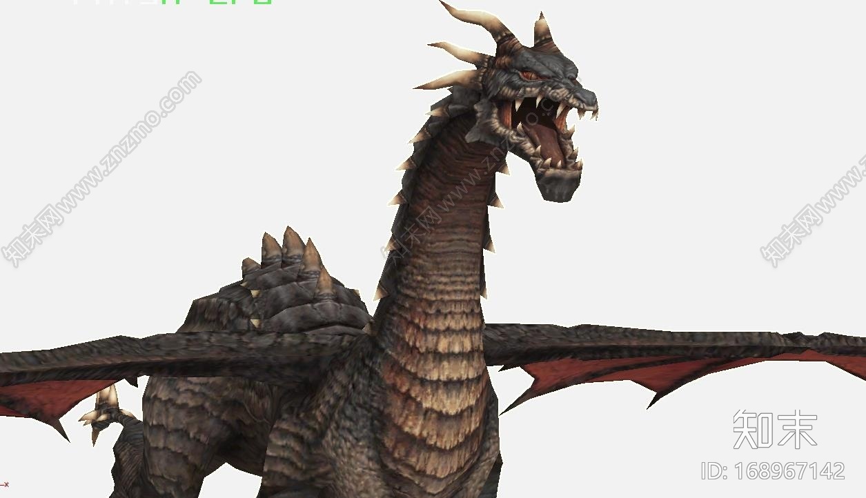 两个西方飞龙的模型CG模型下载【ID:168967142】