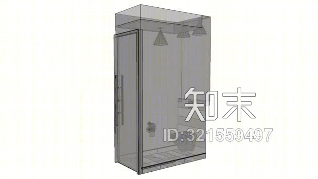 厕所隔间SU模型下载【ID:321559497】