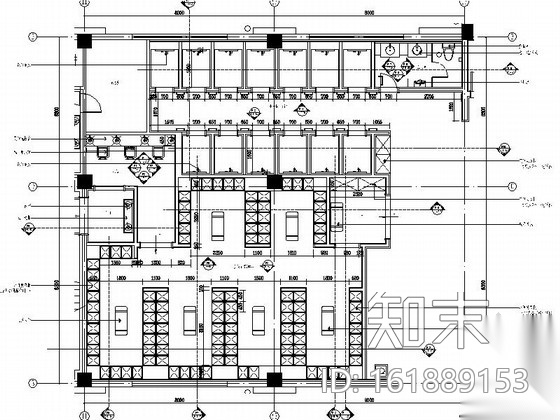 [江苏]典雅花园式酒店附楼浴室区装修施工图（含效果）cad施工图下载【ID:161889153】