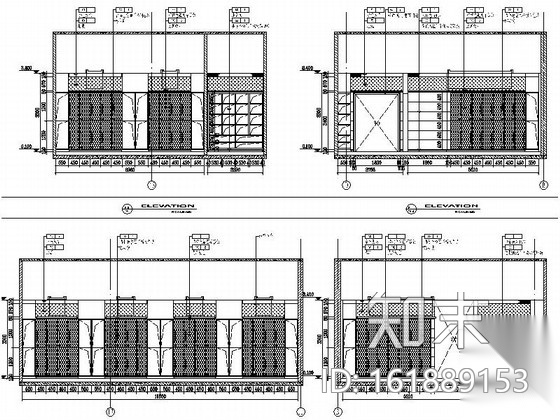 [江苏]典雅花园式酒店附楼浴室区装修施工图（含效果）cad施工图下载【ID:161889153】