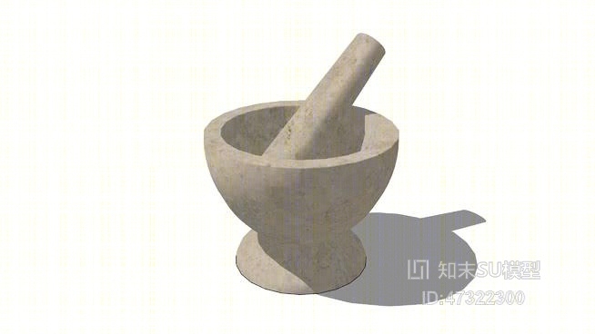 杵和臼SU模型下载【ID:47322300】