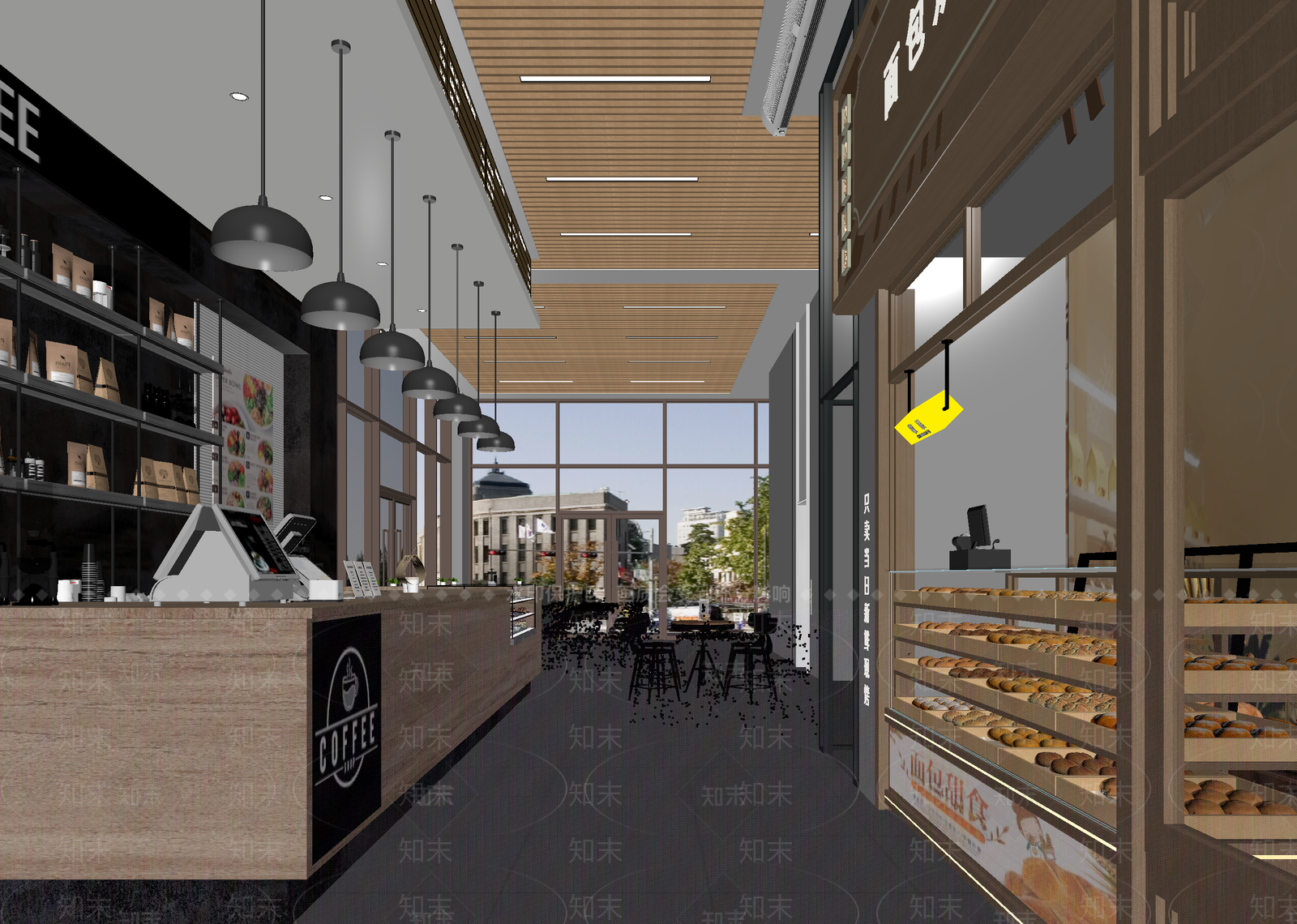 工业咖啡厅3D模型下载【ID:1215185544】