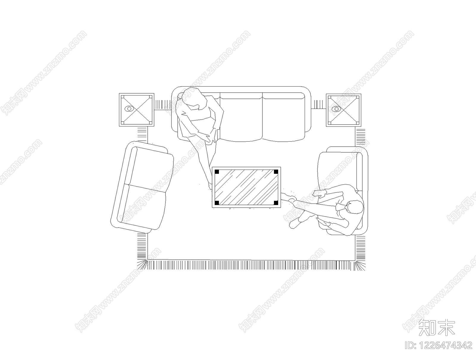 家装图块cad施工图下载【ID:1226474342】