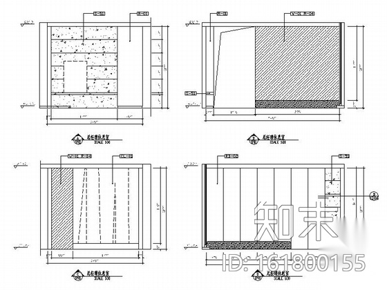 [深圳]时尚现代风格办公室装修施工图（含实景图）cad施工图下载【ID:161800155】