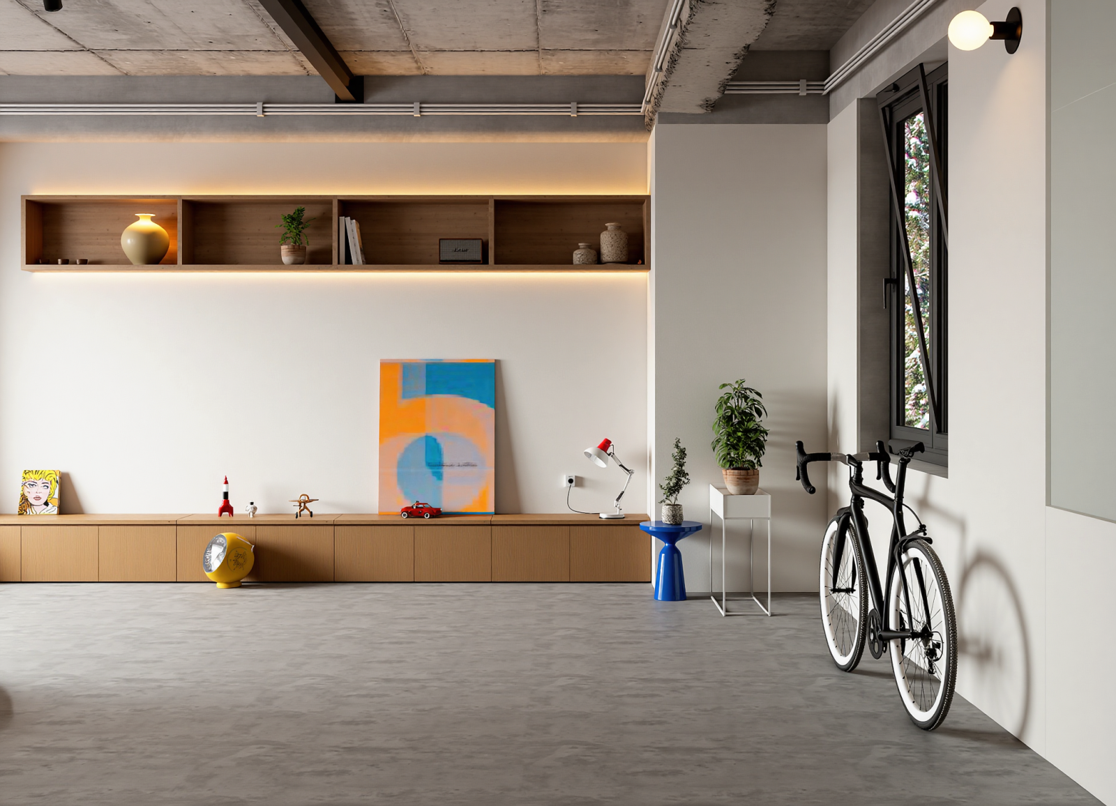 工业风家居客厅3D模型下载【ID:1214254836】