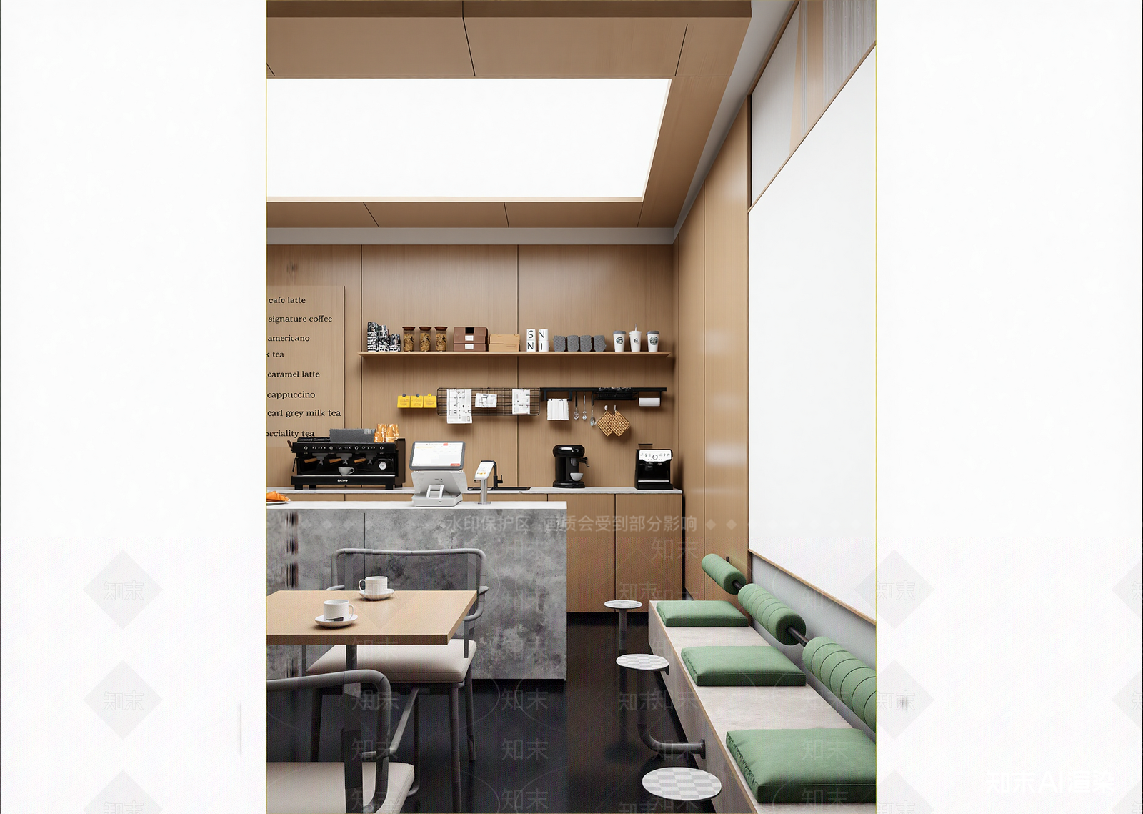 咖啡厅3D模型下载【ID:1214451246】