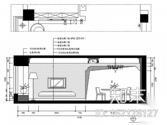 [温州]美式田园三室两厅室内装修图（含实景）cad施工图下载【ID:167176127】