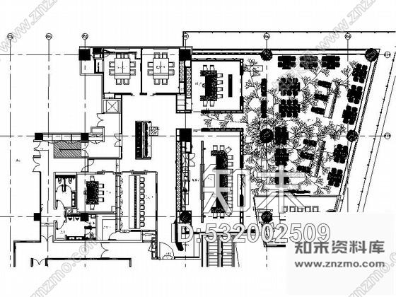 施工图北京商务中心区商场日餐厅设计装修图含实景cad施工图下载【ID:532002509】