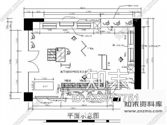 施工图服装专卖店装修图cad施工图下载【ID:532077751】