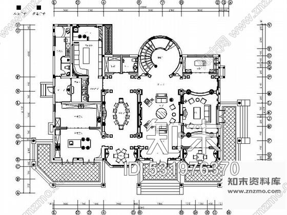 施工图江苏高档庄园精品超豪华欧式三层豪宅装修施工图含效果施工图下载【ID:531976370】