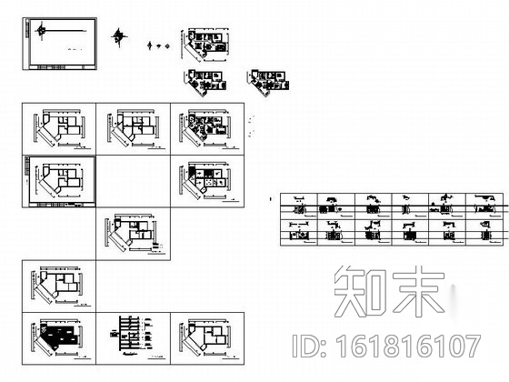 [武汉]装饰公司办公区装修图cad施工图下载【ID:161816107】
