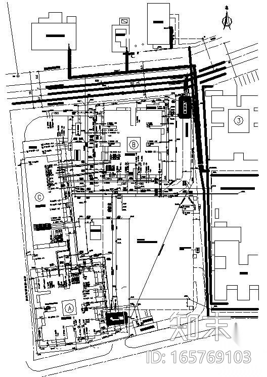 某小区市政管线综合设计图施工图下载【ID:165769103】