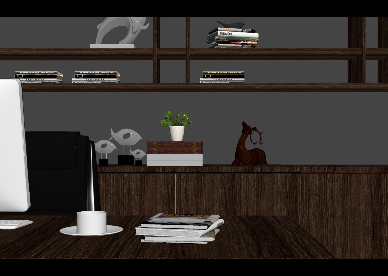 工业风办公室3D模型下载【ID:1214583437】