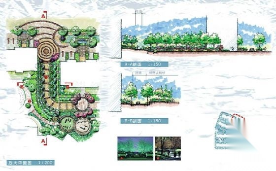 沈阳府苑名都景观设计概念方案cad施工图下载【ID:161113171】