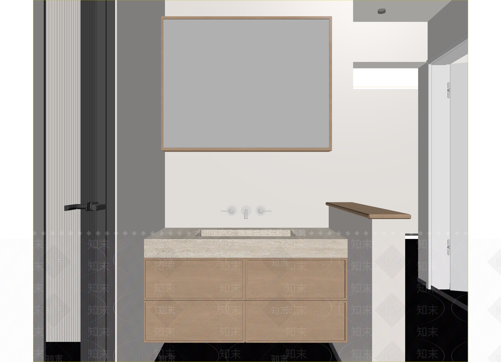 现代卫生间3D模型下载【ID:1215133786】