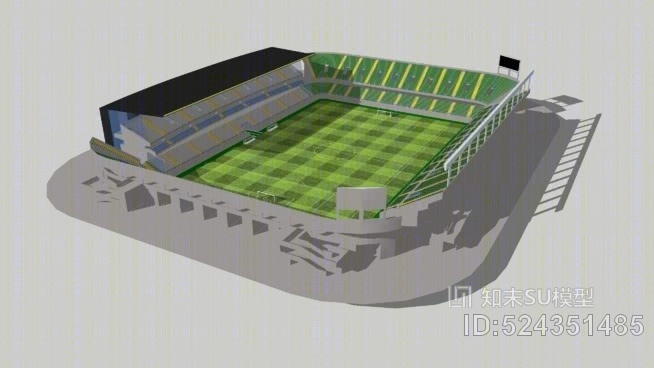 老式足球（足球）体育场SU模型下载【ID:524351485】
