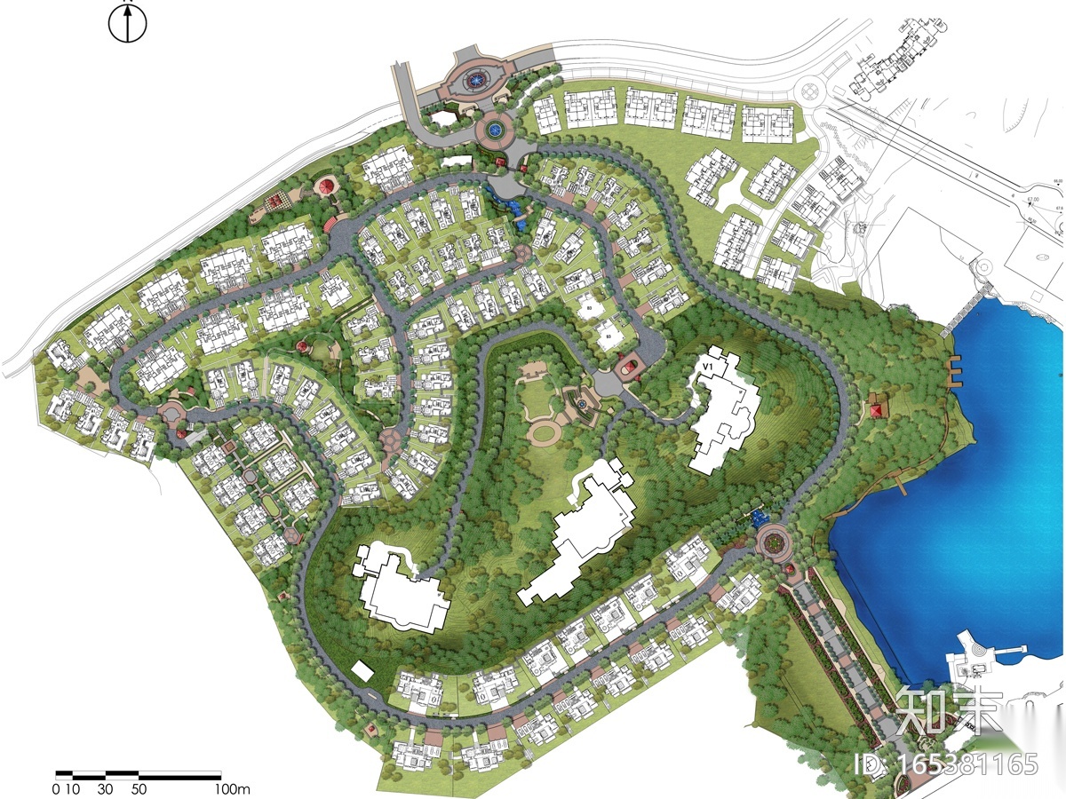 [福建]意大利宫廷风格山地居住区景观方案cad施工图下载【ID:165381165】