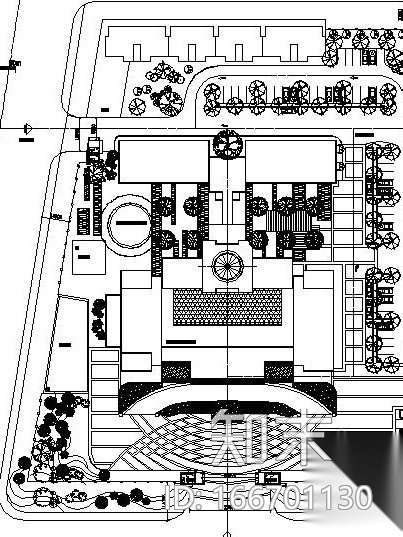 [淮安]某酒店室外环境景观设计施工图cad施工图下载【ID:166701130】