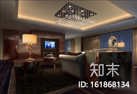 [安徽]混搭时尚国际酒店室内施工图（含效果）cad施工图下载【ID:161868134】