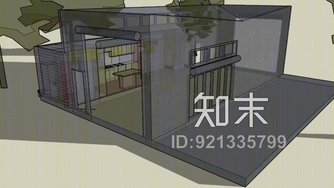 “工作室车库模型（L）”may08戴维斯。SU模型下载【ID:921335799】