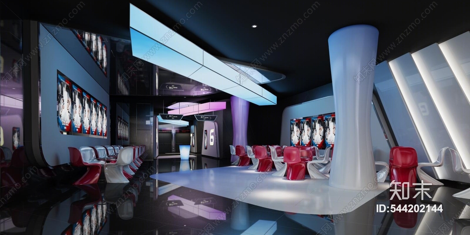 现代电影院3D模型下载【ID:544202144】