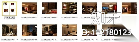 [上海]某四居室样板房设计图（含实景）cad施工图下载【ID:182180123】