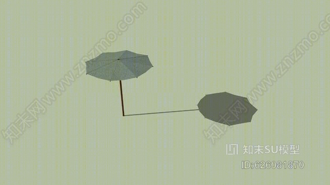 花园阳伞SU模型下载【ID:626081870】