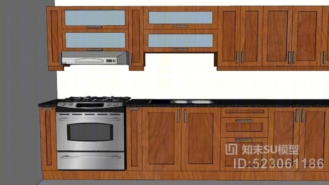 厨柜SU模型下载【ID:523061186】