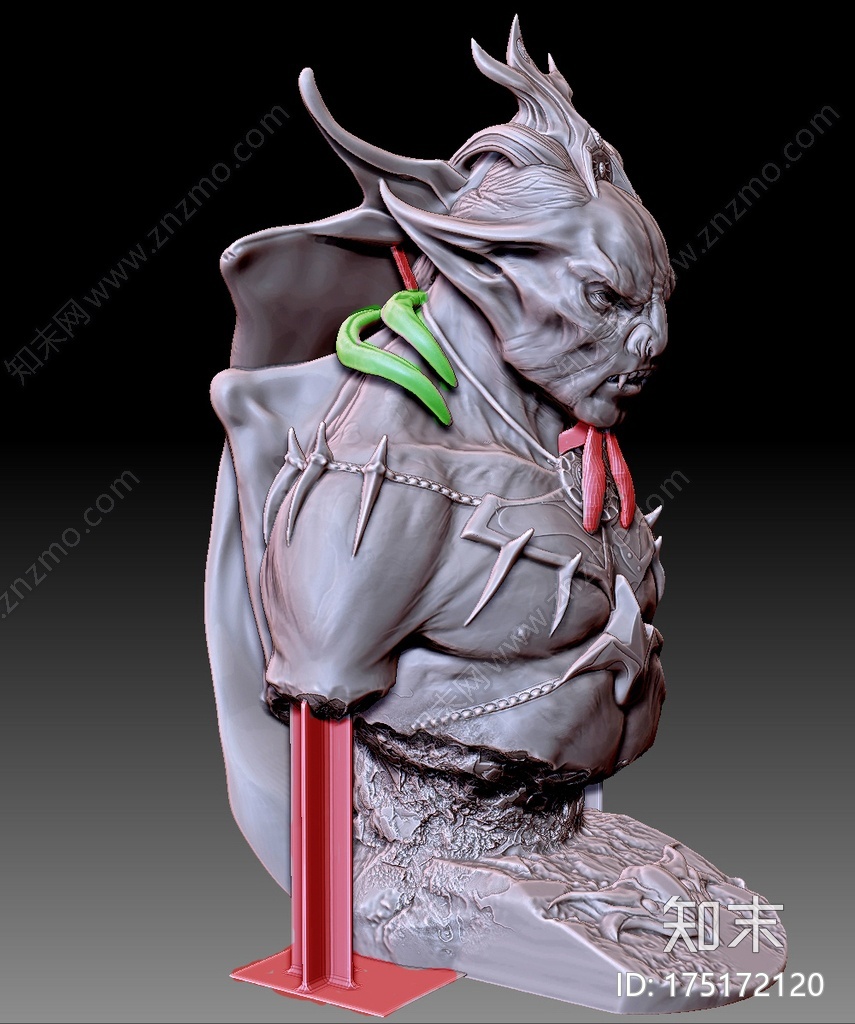 吸血鬼造型3d打印模型下载【ID:175172120】