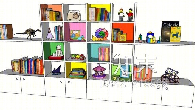 货架儿童SU模型下载【ID:421215568】