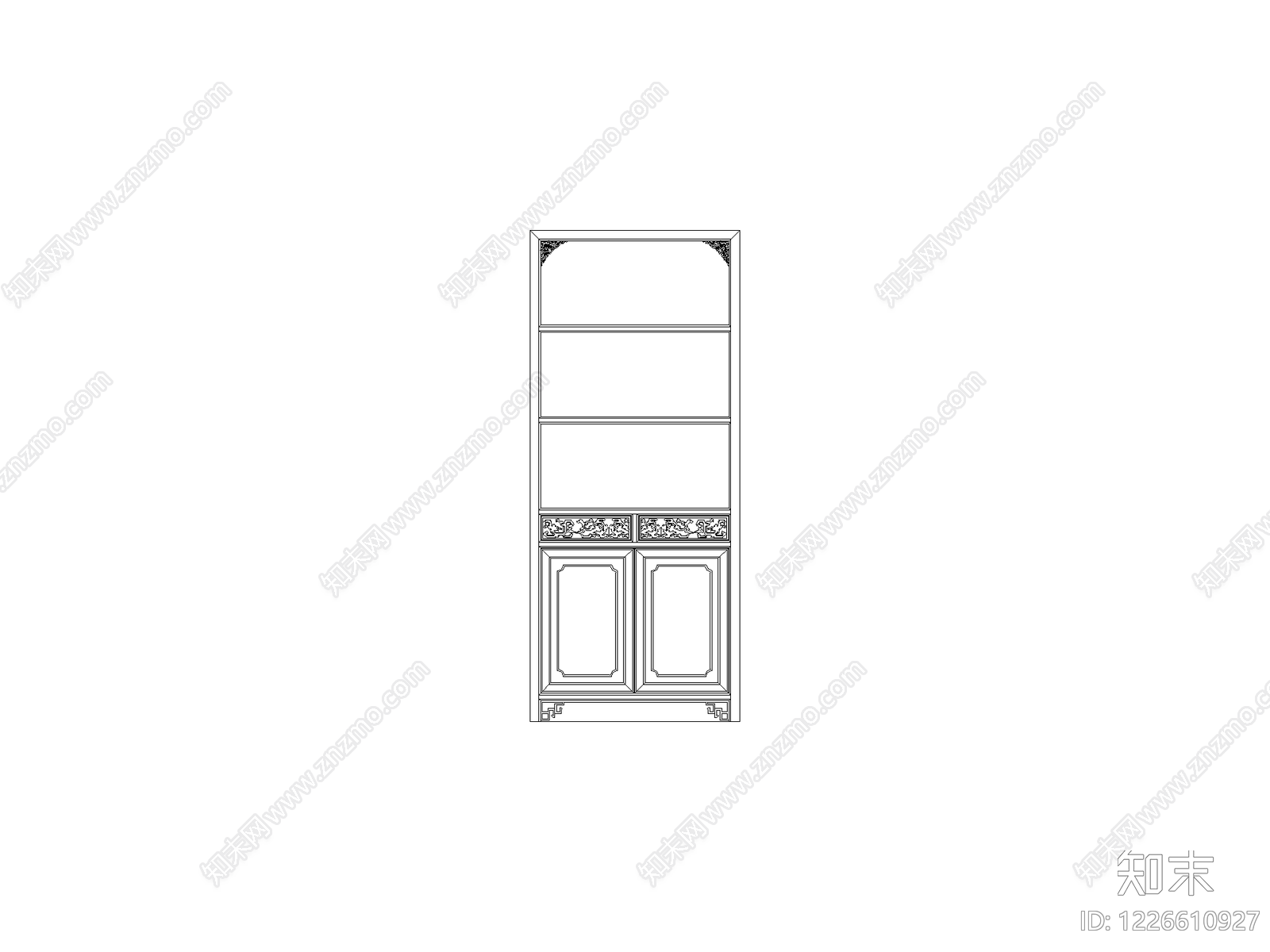 柜子cad施工图下载【ID:1226610927】